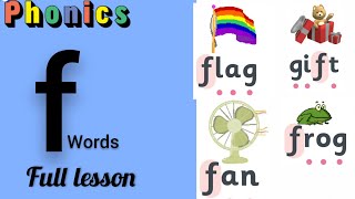 f words Jolly phonics f Blending words phonics f [upl. by Fleming]