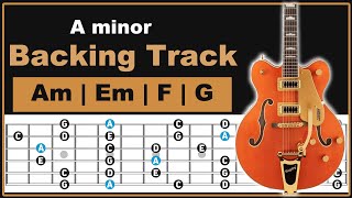 Backing Track In A minor  Pentatonic  Easy Lesson [upl. by Ema]