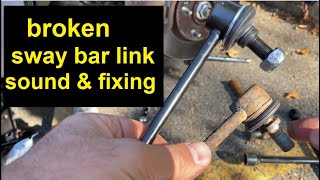 What does a broken sway bar link sound likeclunking how to replace sway bar links Hyundai Elantra [upl. by Helban]