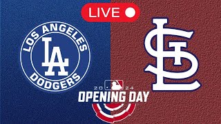 🔴Mlb the Show 24🔴 Dodgers vs Cardinals ll Opening Day [upl. by Ahcatan827]