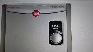 24 Error on Rheem Tankless Water Heater [upl. by Gentilis]