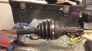 How to replace a CV boot on a drive shaft axle Ford Mondeo [upl. by Range]