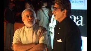 NARENDRA MODI AMITABH BACHHAN MEET [upl. by Aerb]