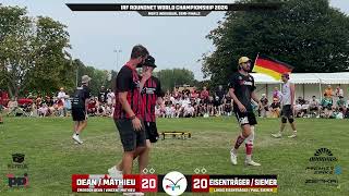 2024 IRF Roundnet World Championships  Mens Indy SF  DeanMatheiu vs EisenträgerSiemer CVOD [upl. by Ecinnahs]