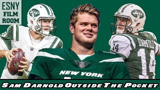 ESNY FILM ROOM Sam Darnolds OutsideThePocket Nastiness [upl. by Pacificia]