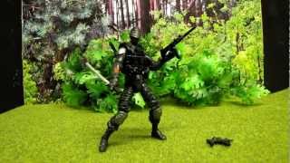 GI Joe Retaliation Snake Eyes figure review [upl. by Aeneas598]