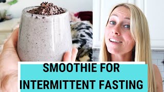 Blueberry Hemp Smoothie  INTERMITTENT FASTING [upl. by Inalej714]