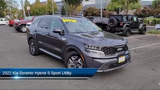 2022 Kia Sorento Hybrid S Sport Utility Concord Vallejo Fairfield Walnut Creek Antioch [upl. by Jenei890]