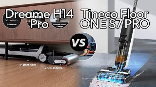 Dreame H14 Pro Vs Tineco Floor ONE S7 PRO  Which One Is Better specs Comparison [upl. by Sabrina249]