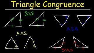 Triangle Congruence Theorems Two Column Proofs SSS SAS ASA AAS Postulates Geometry Problems [upl. by Gone]