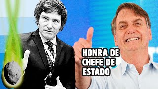 BOLSONARO SERÃ TRATADO COMO PRESIDENTE NA POSSE DE MILEI [upl. by Atinahs]