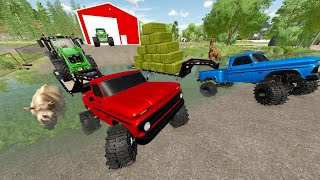 Farmers Race for a Secret Vehicle  Farming Simulator 22 [upl. by Retsub]