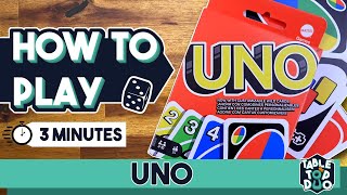 How to Play UNO in 3 Minutes UNO Card Game Rules [upl. by Ahsekin]