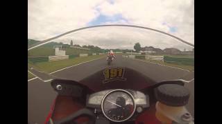 Mallory Park EMRA Superstock 600 amp 1000 Race Onboard GoPro 082015  Yamaha R6 [upl. by Ashbey]