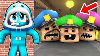 Baby HIDES From EVIL POLICE HEAD FAMILY 100 TIMES Roblox [upl. by Nollad]