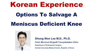 English lecture Options To Salvage A Meniscus Deficient Knee MAT amp Distraction Arthroplasty [upl. by Enomas127]