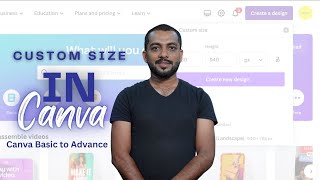 CUSTOM SIZE IN CANVA MALAYALAM I CANVA BASIC TO ADVANCE MALAYALAM I CUSTOM SIZE IN CANVA [upl. by Vladamar]