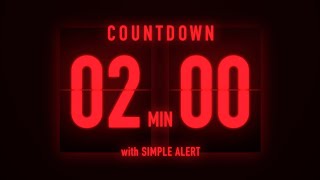 2 Minutes Flip Clock Timer  With Simple Alert 🚨 [upl. by Nathalie]