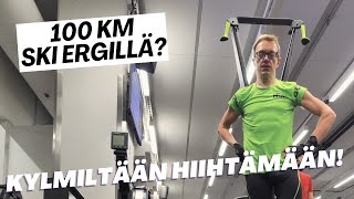 Hiihtoloma Onnistuuko 100 km Ski Erg laitteella osa 1 [upl. by Nareht]