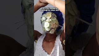 DIY CUCUMBER MASK🥒 [upl. by Lacie]