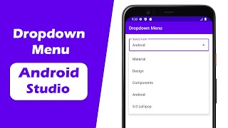 How To Make Dropdown Menu in Android Studio [upl. by Krilov608]