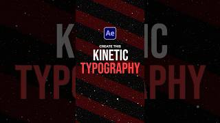 Create Kinetic Typography in After Effects tutorial [upl. by Rubetta]