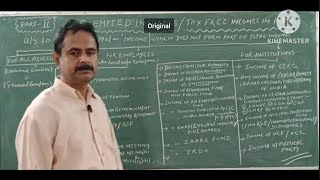 Exempted Incomes For Employees amp Institutions category Part 2 By Dr Ranjan Kumar Bhattacharya [upl. by Cello]