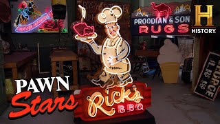 Pawn Stars Do America Neon Sign Goes From Trash to Treasure Season 2 [upl. by Towney]