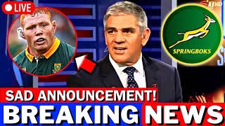 🚨 URGENT SAD NEWS FOR SPRINGBOKS FANS SEE WHAT HAPPENED TO THEM OH NO SPRINGBOKS NEWS [upl. by Eifos897]