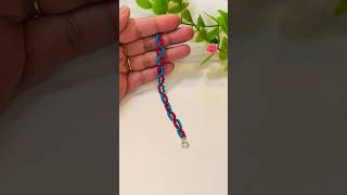 How to make bracelet at home with beadsdiy trending accessories art braceletmaking shorts ai [upl. by Ninette]