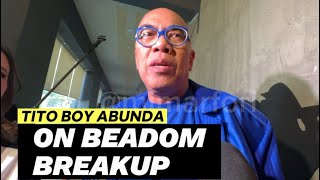 TITO BOY ABUNDA ON DOMINIC ROQUE AND BEA ALONZO BREAKUP [upl. by Yerffoj]