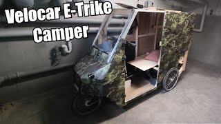 EBike Trike Camper Umbau  Prototyp 20  Fahrrad Wohnmobil Variante 1 [upl. by Llet409]