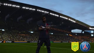 Nantes vs PSG Résumé et Buts  Ligue 1 2324  PES 21 [upl. by Ursa400]