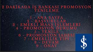 2 Dakikada İş Bankası Promosyon Yenileme [upl. by Artimas567]