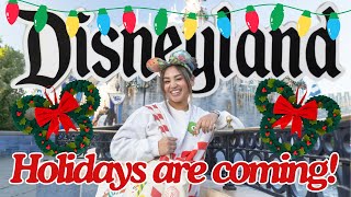 🎄🎅🏼 ☃️ HOLIDAY TIME AT DISNEYLAND RESORT IS ALMOST OFFICIALLY HERE 🎄🎅🏼 ☃️ [upl. by Arraek]