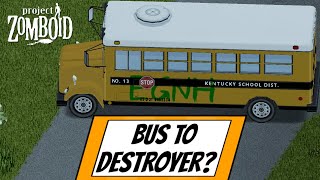 Innocent School Bus To Zombie Destroyer Project Zomboid Mod Showcase [upl. by Hawkie]