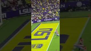 LSU Tigers Marching Band at halftime show in LSU ‘Death Valley’ stadium lsufootball lsutigers [upl. by Ahseem]