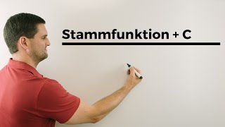 Stammfunktion  C Bestand aus einer Änderungsrate ermitteln  Mathe by Daniel Jung [upl. by Urissa]