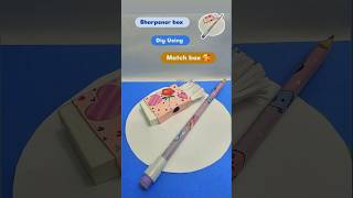 How to make sharpener and eraser box Using Match box viralshort youtubeshorts craft kidscraft [upl. by Solokin]