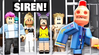 Can We Escape SIREN COP PRISON OBBY Roblox With Friends [upl. by Bobby]