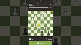 Brilliant Sacrifice Rook amp Knight  Chess sacrifice brilliantmove chessgame chesscom [upl. by Hinckley]