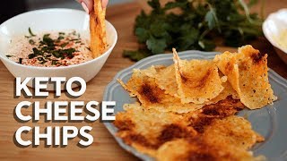 1Min Recipe • How to make keto cheese chips [upl. by Robyn]