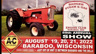 Badger Steam amp Gas Engine Show Baraboo WI 2022 [upl. by Raasch]