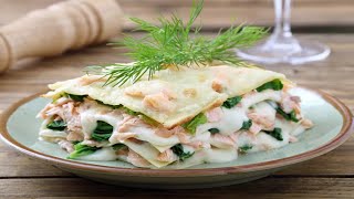 Recette  Lasagne aux blettes et au saumon [upl. by Kelby625]