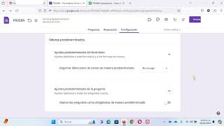 2 Formularios de Google Respuestas y configuración como cuestionario [upl. by Hild8]