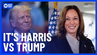 Kamala Harris Gains Numbers For Democratic Presidential Nomination  10 News First [upl. by Reeta]