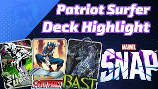 Bast Patriot Silver Surfer  Marvel SNAP Deck Highlight [upl. by Corvin]