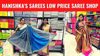 Cheap and Best Saree Shop in Chennai  Hanishkas Sarees Old Washermenpet  Priya just now fashion [upl. by Apollus123]