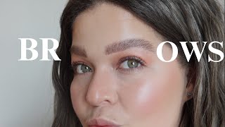 BROWS say NO to crusty brows stays all day beginner browsbrows 101 beginnerbrows Holly Lynora [upl. by Bocyaj]