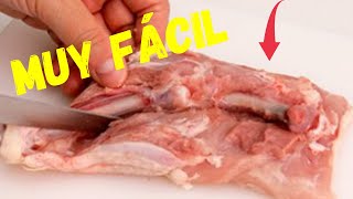 đź±COMO DESHUESAR UN MUSLO DE POLLO FACIL TE SORPRENDERĂS đź¤Ż JEI FOOD Michelanchely [upl. by Assil]